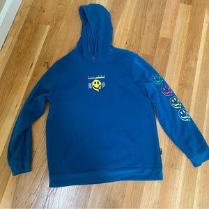 Men’s turquoise graphic hoodie
